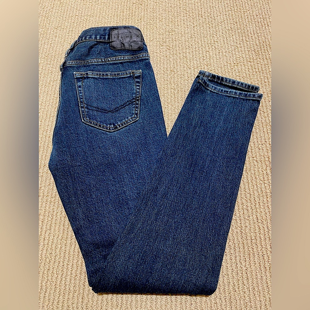 Bull Head Classic Blue Denim Skinny Jeans Mens Size 28 X 30